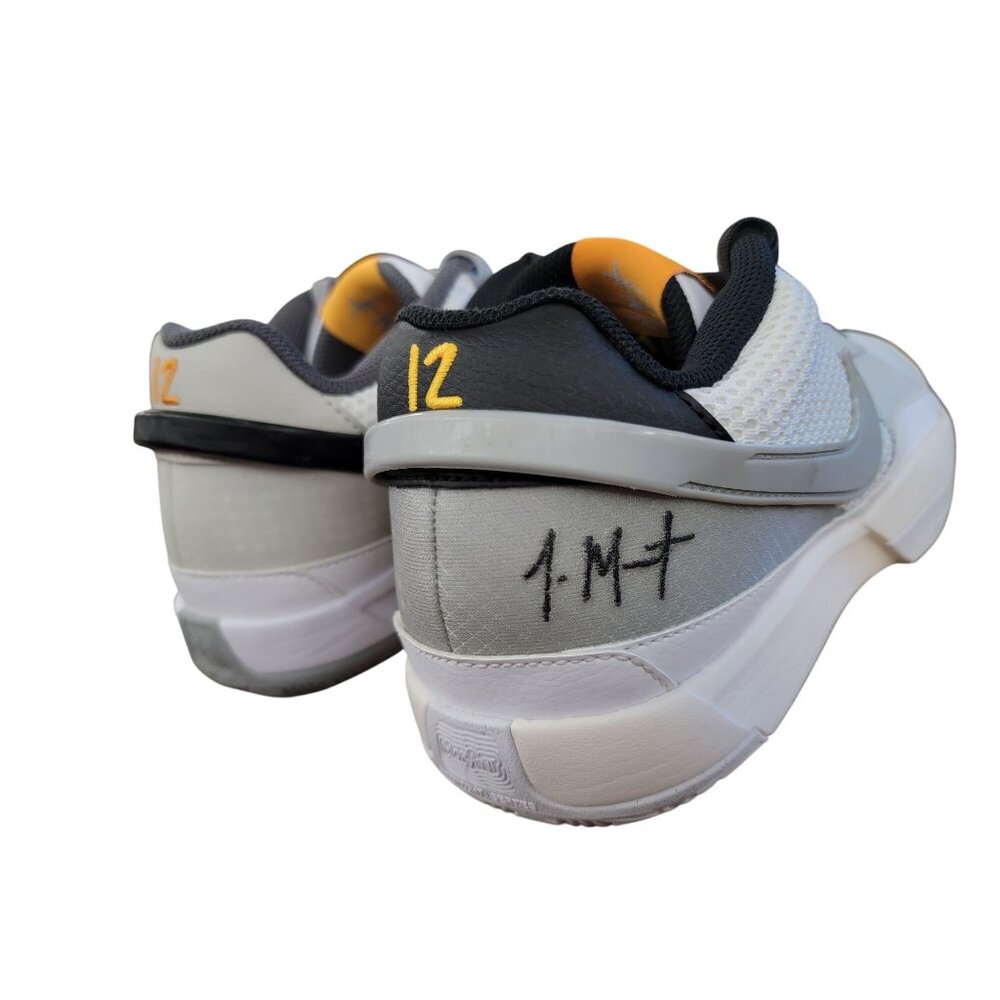 Nike Zoom Freak 4 Basketball Shoes Size 8 White & Gray Mesh Mens - Picture 7 of 9